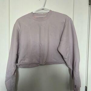 TNA Light Purple Cropped Hoodie